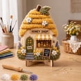 thumbnail image 6 of Linnome Whimsical Village Fabric Poke Art Kit Cottage No-Sew - Punch Needle Craft Set with 6 Styles & Guide - Relaxing Handmade Home Decor Craft Activity for Adults Beginners, 6 of 8