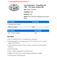 thumbnail image 2 of Front Brake Rotor - Compatible with 1986 - 1991 Buick LeSabre FWD 1987 1988 1989 1990, 2 of 2