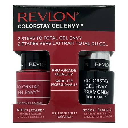 Revlon ColorStay Gel Envy Longwear Nail Enamel, Roulette Rush .4 fl oz, 2 count
