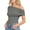 dark gray, variant on Cowl Halter Top Ruched Women's Sexy Draped Front Low Cut Backless Tank Going Out Crop Tops for Party