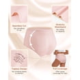 thumbnail image 5 of INNERSY Seamless Silky Underwear for Women No Show Hipster Panties 3 Pack(2XL,Soft Trio), 5 of 9