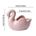 thumbnail image 3 of PSVFUJZ Ceramic Cygnet Candle Holder, Glossy Decorative Candlestick Stand, Holiday Ornament for Scented Candle Candlelight Dinner Thanksgiving Christmas Home Table Decor Pink, 3 of 7