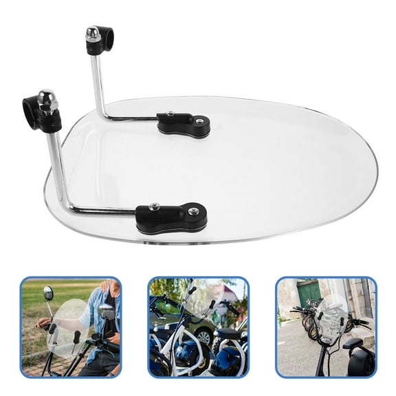 CTIRCHIU Durable Transparent Front Windshield for Scooter Wind Protection and Improved Outdoor Visibility