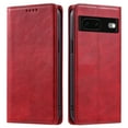 thumbnail image 2 of Nalacover for Google Pixel 7 Wallet Case, Vintage PU Leather Book Folding Folio Case with Credit Card Slots Hidden Magnetic Closure Flip Kickstand Shockproof Slim Phone Case,Red, 2 of 8