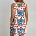 thumbnail image 3 of Tshirt Dress, American Flag Casual Tank Sundress With Pockets 4Th Of July Boho Beach T-Shirts Round Neck Dresses Black Sweater Sequin Dress For Women Plus Dresses Casual (XL, Sky Blue) ZMTing, 3 of 5