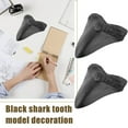 thumbnail image 2 of QHUDLV ZXCVWWE Black Shark Tooth Model Decoration,Resin Fossilized Megalodon Shark Tooth,Lot Collections,Shark For Fossil Tooth Shark Tooth, 2 of 5
