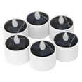 thumbnail image 1 of Luces de vela, 6 piezas de velas de energía solar LED, lámpara de vela para el hogar, confiable y duradera, 1 of 12