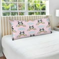 thumbnail image 4 of GZHJMY Rainbow Pandas Pillowcase, Super Soft Pillow Shams Covers, Plush Cozy Pillow Cases with Zipper, 21" X 54"（320）, 4 of 6