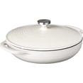 thumbnail image 1 of Lodge EC3CC13 Enamel 3Qt. Casserole, Oyster, 3 Quart, White, 1 of 7