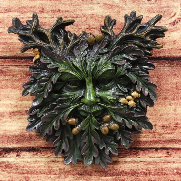 Pacific Giftware Greenman Face Resin Figurine Wall Plaque