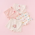 thumbnail image 2 of LIIPEE Girls Underpants Cute Comfort Cartoon Printed Boxer Briefs 4 Pack Kids Soft Panties,White,6-7 Years, 2 of 3