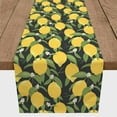 thumbnail image 2 of Creative Products Lemon Pattern Black 4 16 x 72 Poly Twill Table Runner, 2 of 3