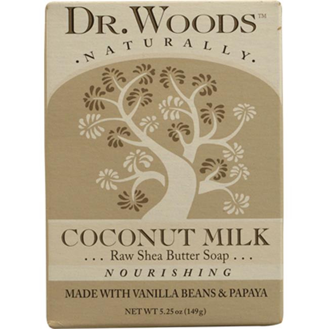 Dr. Woods Naturals Naturally Bar Soap Coconut Milk 5.25 oz
