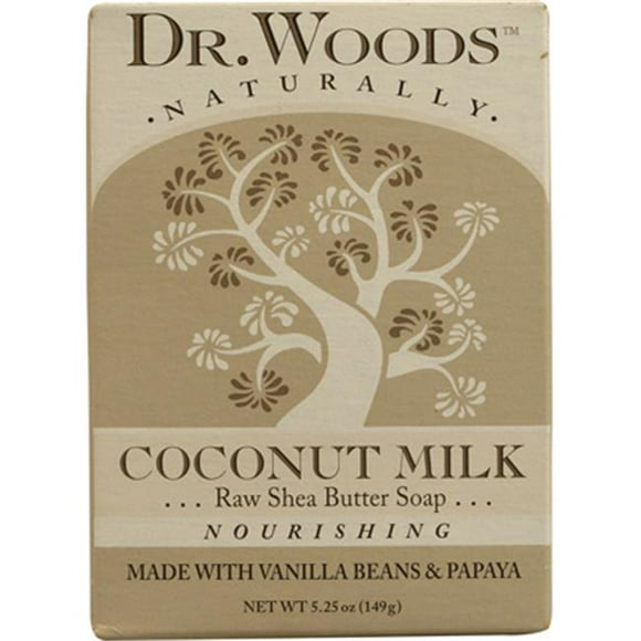 Dr. Woods Naturals 1077791 Naturally Bar Soap Coconut Milk - 5.25 oz