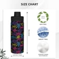 thumbnail image 3 of Lsque Graffiti Art Pattern Water Bottle,18oz Sports Insulated Kettle for Cycling Gym Basketball Outdoor, Suitable as a Present, 3 of 7
