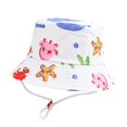 thumbnail image 5 of Bobifish Girls Sun Hat Cartoon Wide Brim Bucket Hat With Adjustable Chin Strap Sea Themed Beach Wear Sun Protection Hat, 5 of 5