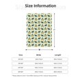 thumbnail image 5 of Rateoe Cartoon Turtles Pattern Flannel Throw Blanket, Ultra-soft Blanket for Bed, Couch, Car, Hypoallergenic Anti-pilling blanket-80"x60"(Vertical), 5 of 6