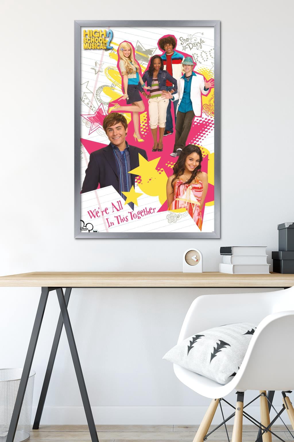 High School Musical 2 - Group Image Wall Poster, 22.375" x 34" Framed
