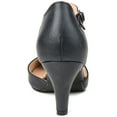 thumbnail image 4 of Brinley Co. Womens Faux Leather Comfort Sole D'orsay Ankle Strap Almond Toe Heels, 4 of 8