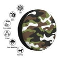 thumbnail image 4 of Waterproof Spare Wheel Cover, Green Camouflage Pattern Adjustable Wheel Cover For Jeep Trailer RV SUV Car, 17 inch, 4 of 8