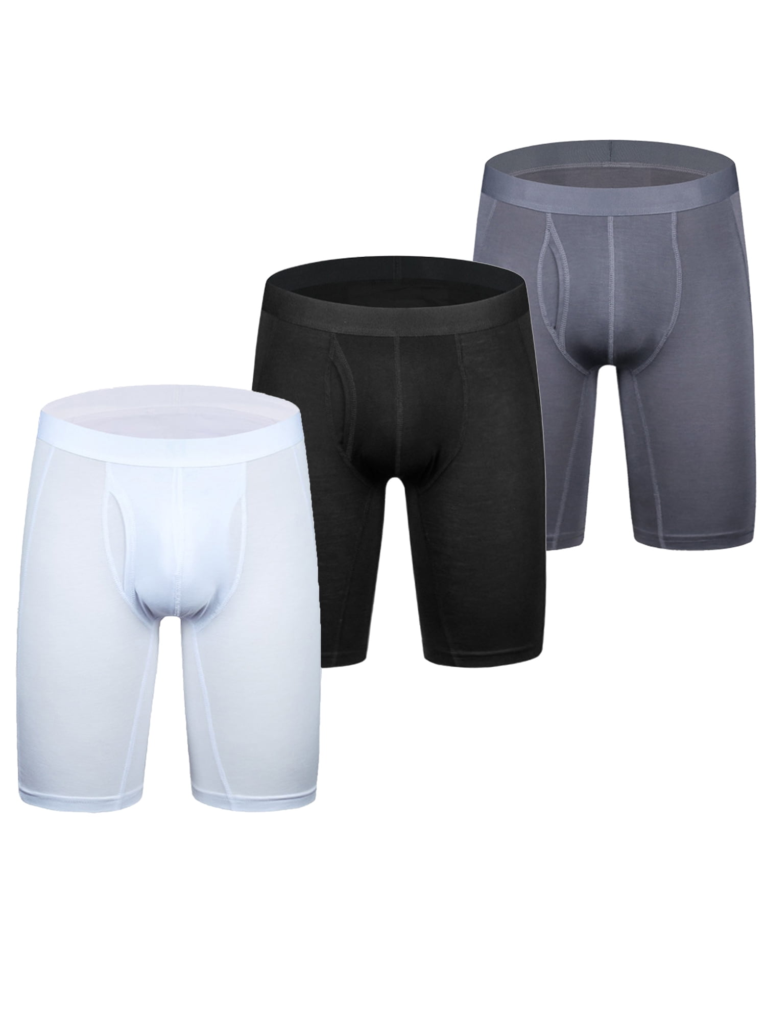UKAP 3 Pack Men's Underwear Multipack Solid Color Classics Boxer Briefs