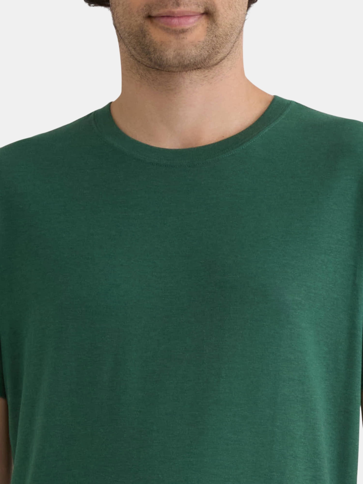 Athletic Works Men's Solid Tri Blend Tee with Short Sleeves, Sizes XS-4XLT