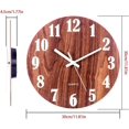 thumbnail image 2 of Reloj de pared de grano de madera luminoso, reloj de pared silencioso decorativo moderno, esfera grande con 30 cm Sincero Electrónica, 2 of 5