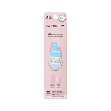 Dashing Diva Glaze Design, Semi-Cured Gel Nail Art Strips, Under the Sea, 32 Count