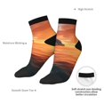 thumbnail image 6 of Pofeuu Sunset Dancing Dolphin B Print 30cm Socks, Adult Running Hiking Socks for Youth and Adult, 6 of 7