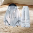 thumbnail image 5 of Maqroz Y2K Clothing Two Piece Sets Long Sleeve Hooded Zip Up Windbreaker Jacket Baggy Parachute Cargo Pants Multi Pockets Casual Streetwear Matching Outfits, 5 of 5