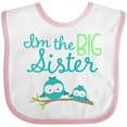 thumbnail image 3 of Inktastic I'm the Big Sister Girls Baby Bib, 3 of 4