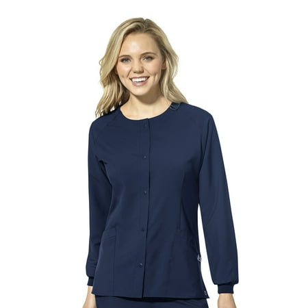 

WonderWink W123 8155-Women s Crew Neck Warm Up Scrub Jacket
