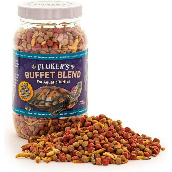 Flukers Buffet Blend for Aquatic Turtles [Reptile, Foods Dry] 7.5 oz