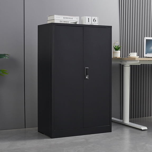 Nmkwnr Home Office Metal Storage Cabinet with Locking Doors