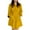 Yellow, variant on VONDA Women Long Sleeve Solid Mini Dress Summer Casual Dress