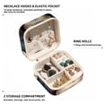 thumbnail image 2 of Bear Travel Portable Square Decorative Box with Necklace Holder and Jewelry Organizer - Ideal for Rings, Earrings, Necklaces, Bracelets - Suitable for Girls and Women, 2 of 6
