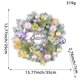 thumbnail image 3 of Puntoco Corona navideña con bolas y flores de plástico, guirnalda navideña para las vacaciones de invierno, decoración para la puerta de entrada de la casa, 3 of 6