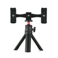 thumbnail image 2 of Recording Andoer Multifunctional Smartphone Video Kit Including Universal Phone Tripod Mount with Dual Phone Holders 4 Cold Shoe Mounts + Desktop Tripod for Vlog Live Streaming, 2 of 7