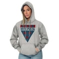 thumbnail image 4 of Vote Pizza Foodie USA Election Gym Unisex Plus Fleece Graphic Hoodie Brisco Brands 3X, 4 of 5