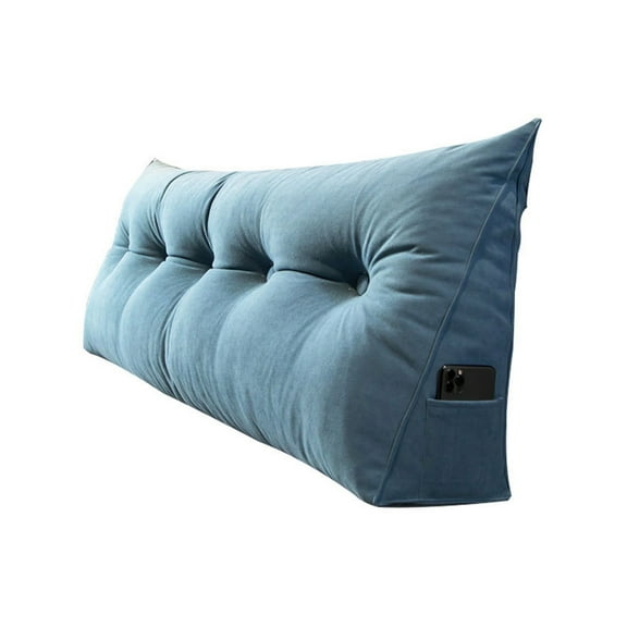 Back support cushion, back cushion, bed, reading cushion for bed and sofa, back cushion, wedge cushion, sofa bed cushion, backrest, reading cushion, removable cover, 60 x 50 x 20