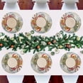 thumbnail image 7 of Ryvnso Dachshund Dog Riding in Chrisstmas Round Plate Mats Dining Table Placemat Set of 4 for Holiday Decoration, 7 of 7