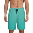thumbnail image 1 of Fotbe Turquoise Glitter Pantalones Cortos de Pijama para Hombre, Ropa de Dormir, Pantalones de Pijama Cortos para Hombre-Medium, 1 of 6