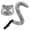 grey, variant on Halloween Fursuit Kitty Cat Mask with Tail,Realistic Furry Cat Mask Therian Costume for Animal Role-Play Party