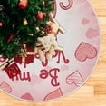 thumbnail image 5 of FMSHPON Valentine's Day Valentine's Day Cute Kitten Couple Xmas Christmas Tree Skirt Stand Mat for Holiday Party Decoration Indoor Outdoor 36 inches, 5 of 6