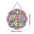 thumbnail image 3 of Decoración Hello Spring Decoración Para Colgar En Puertas De Madera Hello Spring Ambiente Festivo Primaveral Decoración Para El Hogar Decoración Para Colgar En Puertas, 3 of 6