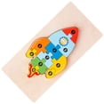 thumbnail image 2 of <p>3D Matching Jigsaw Toy, Wooden Educational Practical Hand Eye Coordination Matching 3D Puzzle Interesting  For Party</p>, 2 of 7