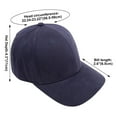 thumbnail image 4 of TOPTIE 6 Panel Baseball Cap Enclosed Back Fitted Cap Stretchable Size-Black, 4 of 8