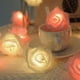 thumbnail image 3 of Luces de flores de espuma de simulación LED, decoración de San Valentín, bodas, vacaciones, cadena de luces con batería, control remoto USB, cadena de luces de rosas, 3 of 6