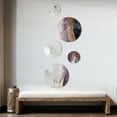thumbnail image 3 of Designart "Fluidity in Marble Ocean Waves I" Abstract Marble Metal Wall Art Set of 5 Piece, 3 of 5