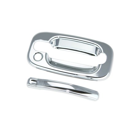 Tahoe Chrome Door Handle Covers - 00-06 Chevy Chevrolet Suburban/Tahoe / 00-06 GMC Yukon/Yukon XL Chrome Rear Door Handle Cover (Barn Doors Only) 00 01 02 03 04 05 06